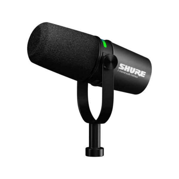 Shure MV7i Smart Microphone & Interface Two Channels Of Digital Audio Recording with Built-in Combo XLR & 1/4" Input & USB-C Output
