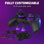 PDP Victrix Pro BFG Wireless/Wired Gaming Controller for Playstation 5 / PS5, PS4, PC, Modular Esports Gamepad, Remappable Buttons, Customizable Triggers/Paddles/D-Pad/Fightpad, PC App, Black | 052-002-BK - Image 3