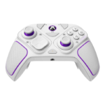 PDP Gaming Victrix Pro BFG Wireless/Wired Controller, Compatible With PS5 / PS4 & PC, 5ms Input Latency, 2000mAh Battery, 4 Mappable Back Buttons, Multi-Position Clutch Triggers, White | 052-002-WH - Image 3