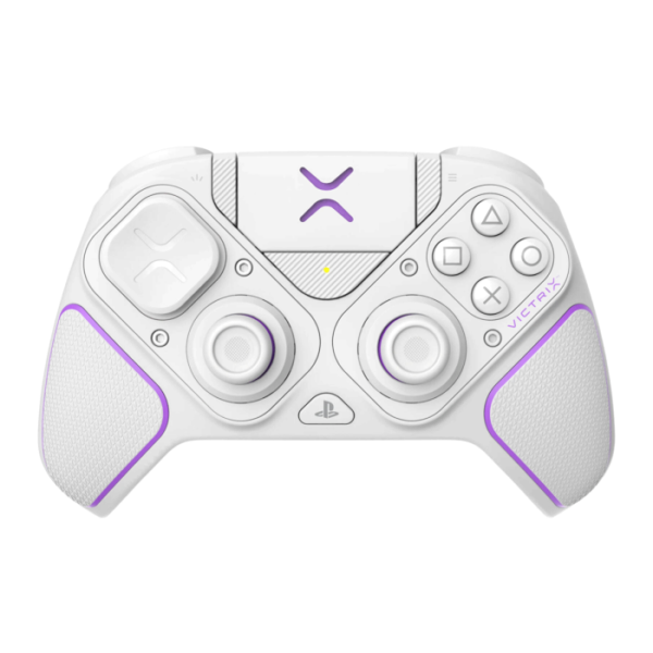 PDP Gaming Victrix Pro BFG Wireless/Wired Controller, Compatible With PS5 / PS4 & PC, 5ms Input Latency, 2000mAh Battery, 4 Mappable Back Buttons, Multi-Position Clutch Triggers, White | 052-002-WH