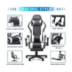 Gamax Gaming Chair with Linkage Function Armrest & Retactable Footrest - Pink - Image 2