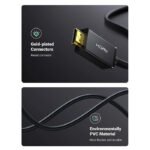 UGreen DisplayPort Male to HDMI Male Cable 1.5m - Black - Image 2