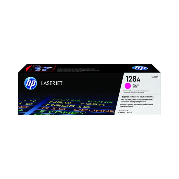 HP 128A Magenta Original LaserJet Toner Cartridge (CE323A)...