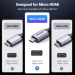 UGreen HD164 15517 Micro HDMI / HDMI 2.1 8K Cable 2m - Image 3