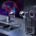 UGreen 4K@60Hz DisplayPort to HDMI Cable 2m-Grey - Image 2