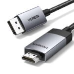 UGreen 4K@60Hz DisplayPort to HDMI Cable 2m-Grey