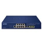 Planet 8-Port 10/100/1000Mbps 802.3at PoE + 2-Port 10/100/1000Mbps + 2-Port 100/1000X SFP Managed Switch (120 Watts) - Image 2