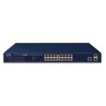 Planet 16-Port 10/100/1000T 802.3at PoE + 2-Port 100/1000X SFP Managed Switch / 220W - Image 2
