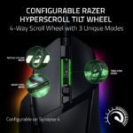 Razer Basilisk V3 35K Wired Ergonomic Gaming Mouse : HyperScroll Tilt Wheel, 35K DPI Optical Sensor Gen 2-13 Customizable Controls, Chroma RGB, Optical Switches Gen 3 - Black - Image 2