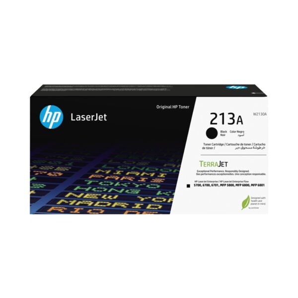 HP 213A Black Original LaserJet Toner Cartridge (W2130A)...