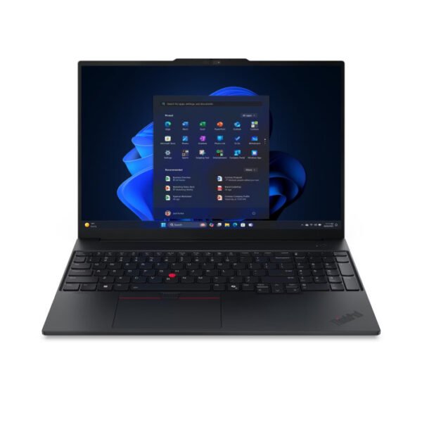 Lenovo ThinkPad E16 Gen 3 Laptop, Intel® Core Ultra 7 255H Processor, 16GB DDR5 RAM, 512GB NVMe SSD, Intel® Arc Graphics, 16 WUXGA IPS Display, Backlit Keyboard, Windows 11 Pro License, Black | 21SR005NGR