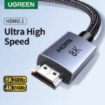 UGreen 8K HDMI 2.1 Cable-2m (48Gbps 6.6FT)-Gray - Image 3