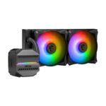 MSI MAG CoreLiquid M240 ARGB CPU Liquid Cooler Intel LGA1700 & AMD AM5 Socket Compatible - Black - Image 2