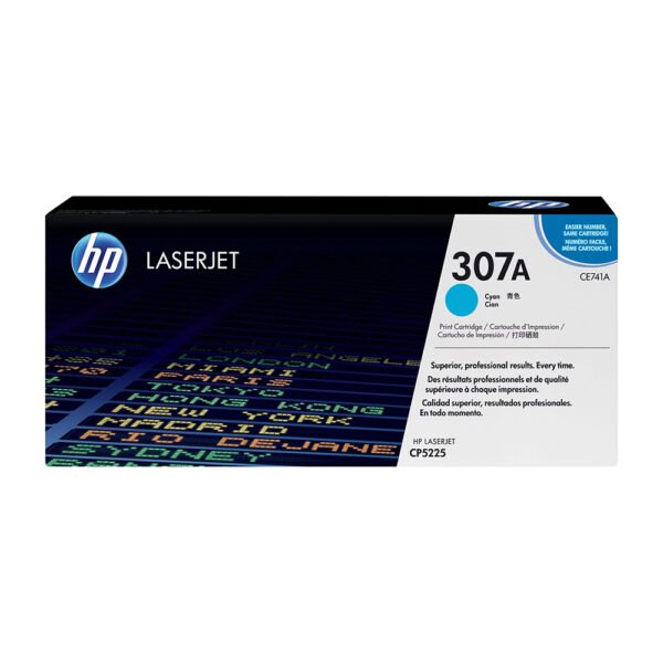 HP 307A Cyan Original LaserJet Toner Cartridge (CE741A)...