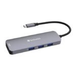 Verbatim USB-C Pro Multiport Hub 8 Port Upto 5Gbps USB 3.2 Gen 1, Supports 8K, 85W USB Power Delivery - Image 3