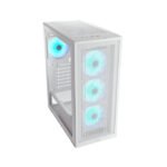 Cougar MX220 RGB Mid Tower Tempered Glass Side Panel Case With 4 Fan RGB - White - Image 3