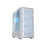 Cougar UniFace RGB Mid Tower Tempered Glass Side Panel Case With 4 Fan RGB - White