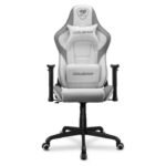 Cougar Armor Elite PVC Leather,Body-Embrace High Back Design,Adjustable Arm Rest,5 Star Metal Base,Gas Lift Height Adjustment -White