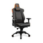 Cougar Armor Evo PVC Leather Gaming Chair Integrated 4-way Lumbar Support Magnetic Neck Pillow Foam 4D Adjustable Armrest Black/Orange - Image 3