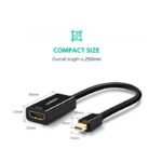 UGreen MD112 Mini Displayport to HDMI Connector Resolution 4K - Black - Image 2
