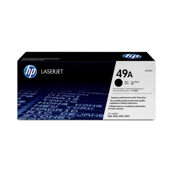 HP 49A Black Original LaserJet Toner Cartridge (Q5949A)...