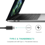 Ugreen USB-C Type-C to 10/100/1000Mbps Ethernet Adapter, Stable Connection, Wide Compatibility, 7.5cm Cable Length, Black | 50307 - Image 2