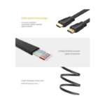 UGreen HDMI Flat Cable 3M (Supports Resolutions up to 4K x 2K) - Black - Image 3