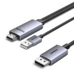 UGreen HD169 4K 60Hz HDMI to DP Cable 2m-Grey
