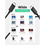 UGreen ThunderBolt 4 40Gbps 100W Data Cable 2m - Black - Image 2