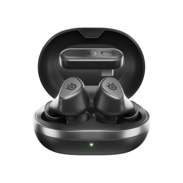 SteelSeries Arctis GameBuds, Active Noise Cancellation, 2.4GHz Wireless + Bluetooth, 10H Battery Life For PS5,PC,Switch,Mobile & VR
