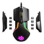 SteelSeries Rival 600 Precision Esports 8-Zone RGB Wired Gaming Mouse, True Move3+ Dual Sensor System, 12,000 CPI 7 Programmable Button,Durable Silicone Side Grips - Black - Image 2