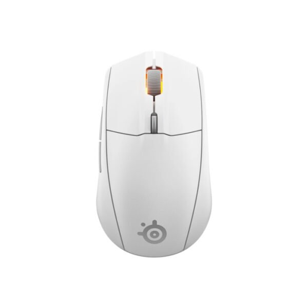 SteelSeries Rival 3 Wireless/Bluetooth Gaming Mouse True Move Air Sensor 18,000 DPI, 6 Programmable Buttons, 200Hr Battery Life For PC,PS5, Xbox X|S – White