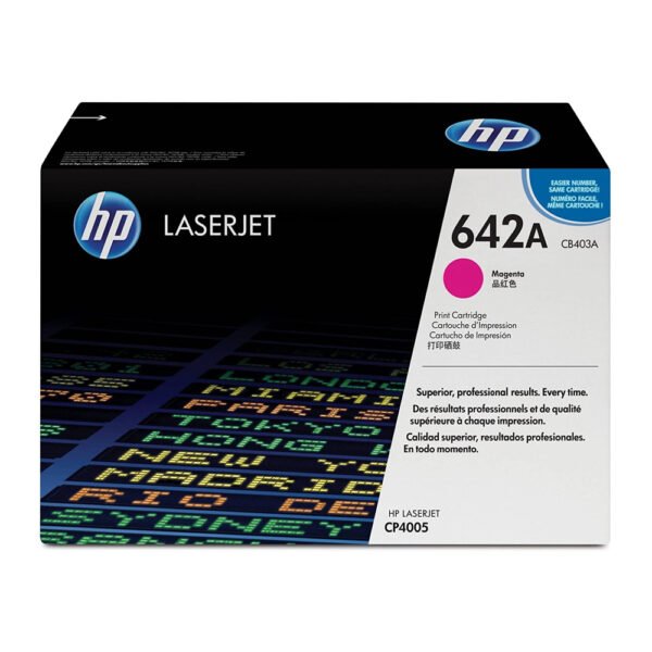 HP 642A Magenta Original LaserJet Toner Cartridge (CB403A)...