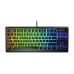 SteelSeries Apex 3 TKL Wired RGB Gaming Keyboard Whisper Quiet Gaming Switches,8-Zone RGB Illumination, Dedicated Multimedia Controls, For PC, PS5 & Xbox