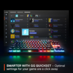 SteelSeries Apex Pro Esports TKL Gen 3 Quantum 2.0 Dual Wireless/ Bluetooth/Wired Mechanical Gaming Keyboard, Omnipoint 3.0 Smarter GG QuickSet, Dynamic Per-Key RGB illumination, OLED Smart Display, Magnetic Wrist Rest, For PC/PS5 & Xbox - Image 2