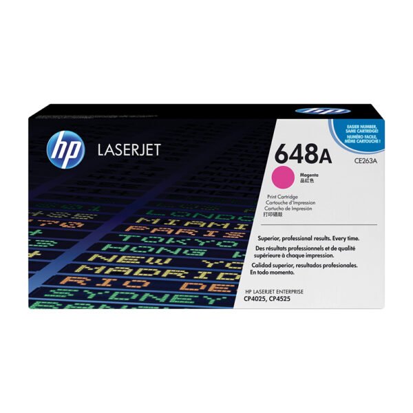 HP 648A Magenta Original LaserJet Toner Cartridge (CE263A)...