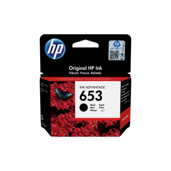 HP 653 Black Original Ink Advantage Cartridge (3YM75AE)...