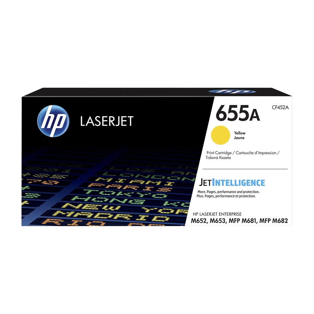 655A-Yellow-1000x1000 HP 655A Yellow Original LaserJet Toner Cartridge (CF452A)... - Image 1