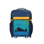 Divoom Pixel Art Backpack-S Youngsters Customizable LED Animation Display Bag With App Control - Dark Blue