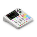 Rode Caster Duo Integrated Audio Production Studio,Mic Line,&Instrument Inputs,Studio-Grade Procssing,On-Board Wireless Receiver - White