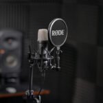 Rode NT1 Studio Condenser Microphone Wide Dynamic Range, High Sensitivity, XLR Cable Included, Shock Mount & Detachable Pop Filter - Black - Image 2