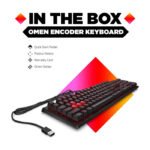 HP Omen Encoder Wired Mechanical Gaming Keyboard with Cherry MX Brown Switch (Arabic) - Black - Image 2