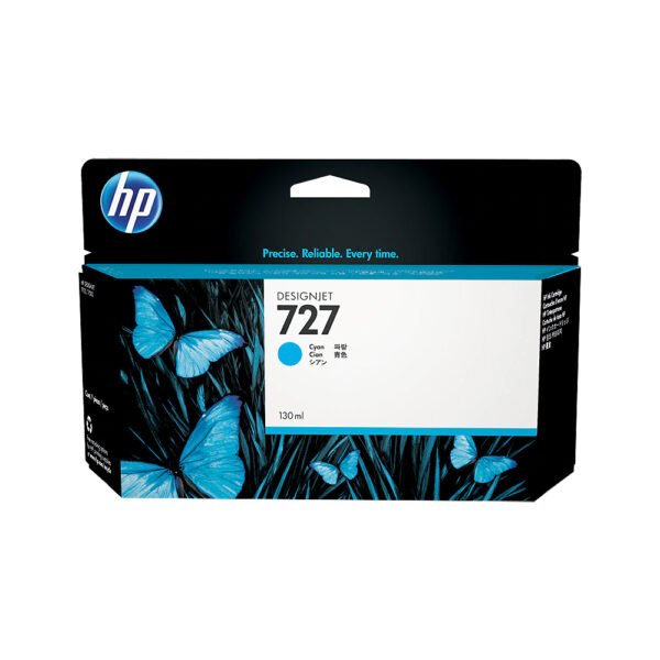 HP 727 130-ml Cyan DesignJet Ink Cartridge (B3P19A)...