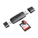 UGreen Multifunction Card Reader USB 3.0 USB C Memory Card - Black