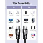 UGreen HDMI 8K Ultra HD High Speed Cable 1m - Black - Image 2