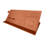 OllZ DeskMat BK Desk Mat, Stand and Organizer Board Together - Brown - Image 2