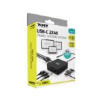 Port Designs USB-C 2X4K Travel Docking Station For USB-C 3.1 Gen 2 - Image 2