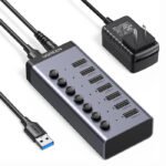 UGreen CM481 USB 3.0 7-Ports Hub USB Charging - Image 2