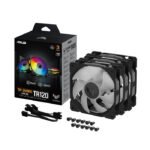 Asus TUF Gaming TR120 ARGB Triple Fan Kit with Controller - Black