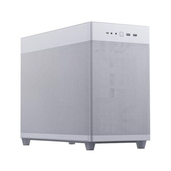 Asus Prime AP201 Micro ATX 33L Left Side Tempered Glass Panel Case Without Fan - White